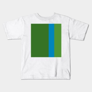 Color Study:  Grass Green, Turkish Blue, Shamrock Kids T-Shirt